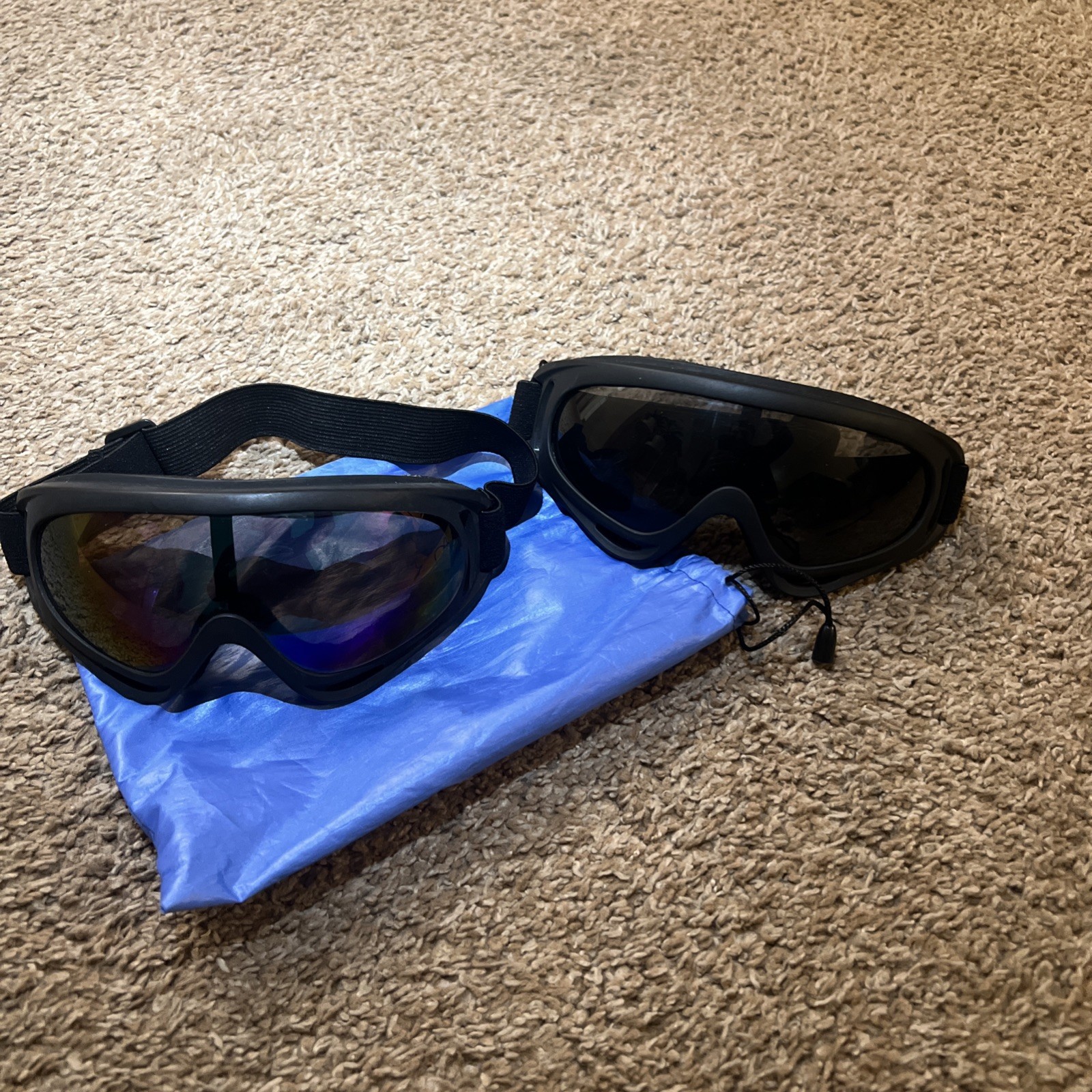 Lot of 2  Snow Ski, Snowboard Goggles for Men, Women, Youth, Kids UV 400 Protect
