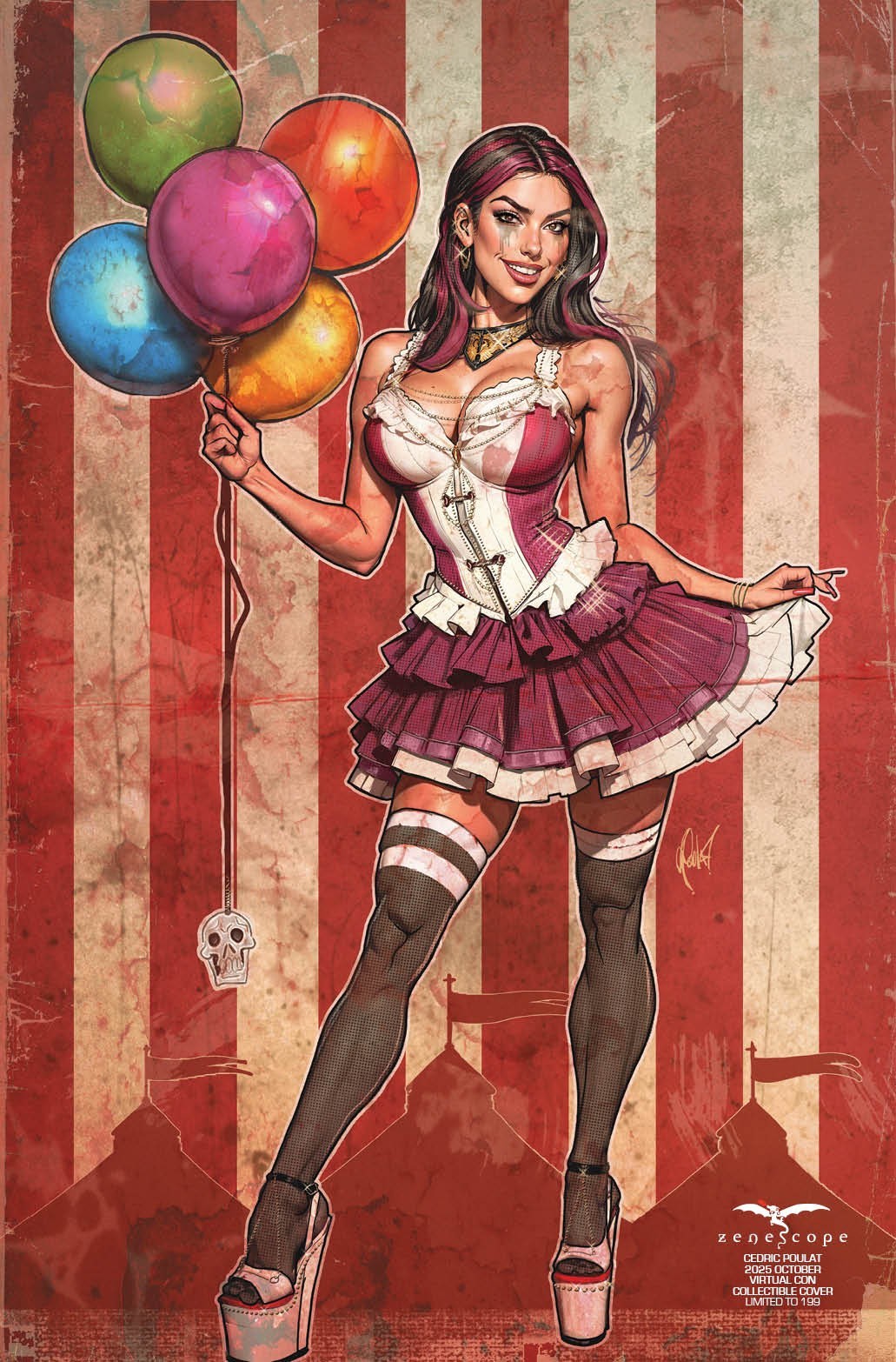 Grimm Fairy Tales 2025 Halloween Pinup 2025 October Virtual Con Cover LE 199