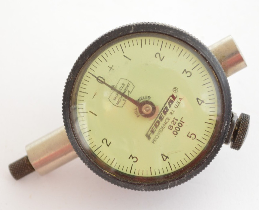 Vintage Federal Dial Indicator Gauge B21 .0001 Inch Made In USA Repeats