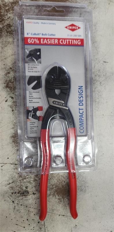 Knipex 8" Cobolt Mini Bolt Cutter 71 01 200 SBA