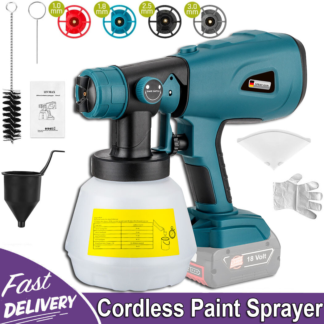 Paint Sprayer for Bosch 18V Battery 200W HVLP Spray Paint Gun Cordless Painter