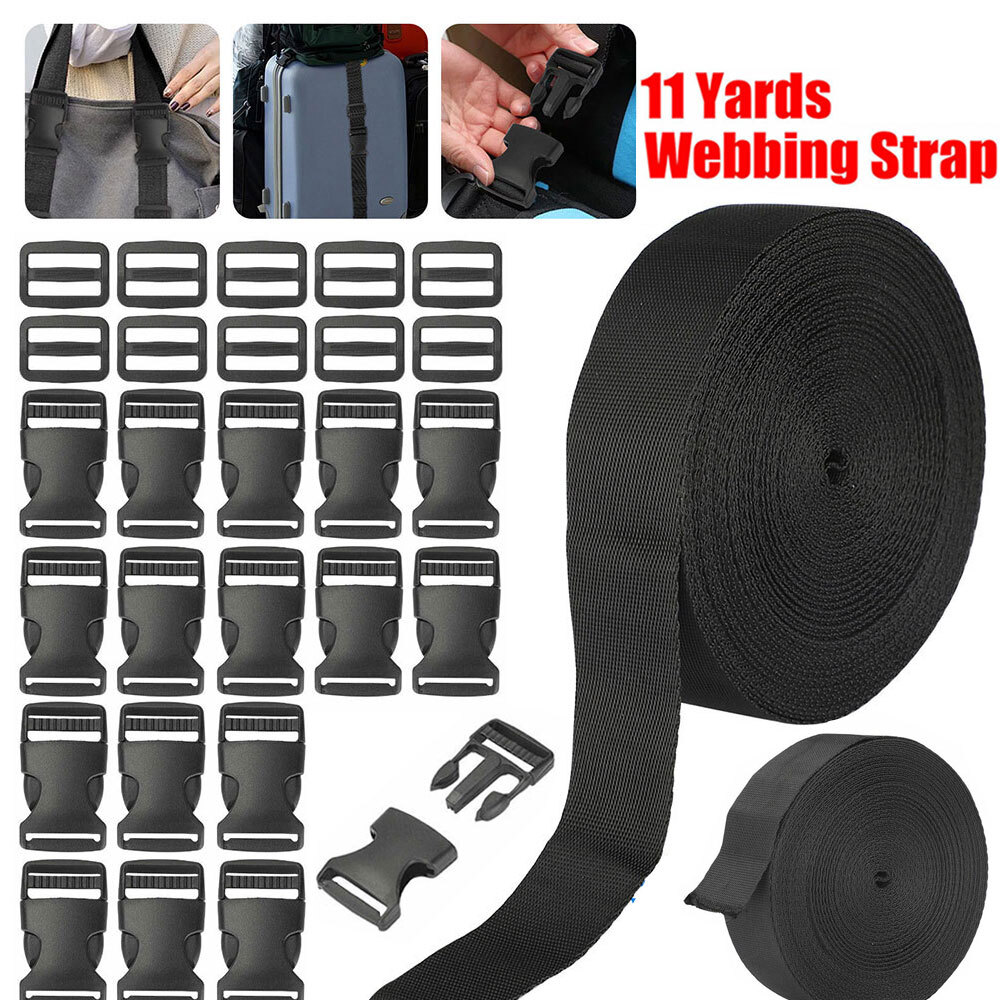 1 Inch Plastic Side Release Buckles 1 Flat Side Quick Release Buckle Clip 30Pack
