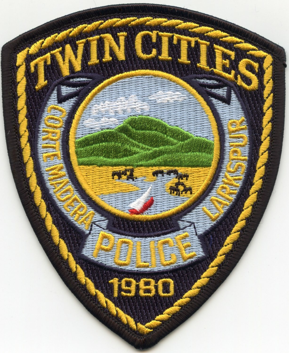 TWIN CITIES Corte Madera - Larkspur CALIFORNIA CA POLICE PATCH
