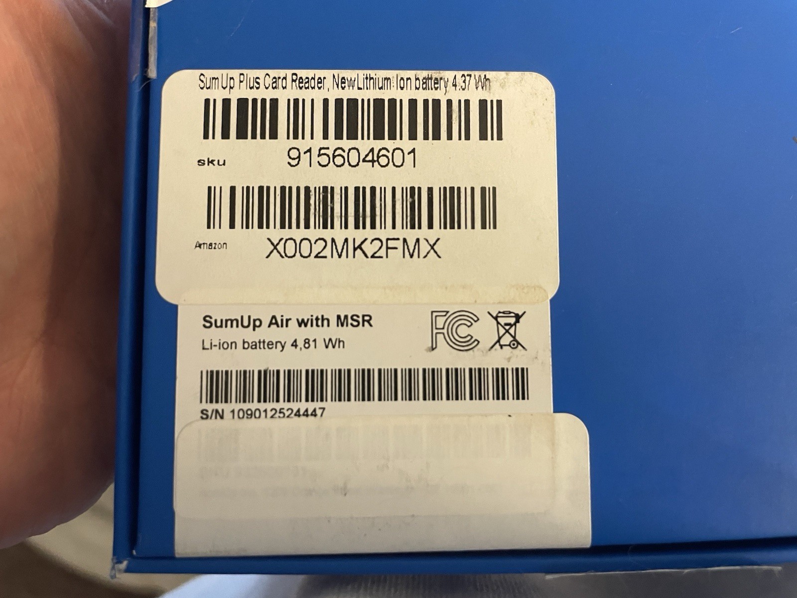 Sumup Plus Card Reader Bluetooth - Nfc Rfid Credit Card Reader For Smartphone