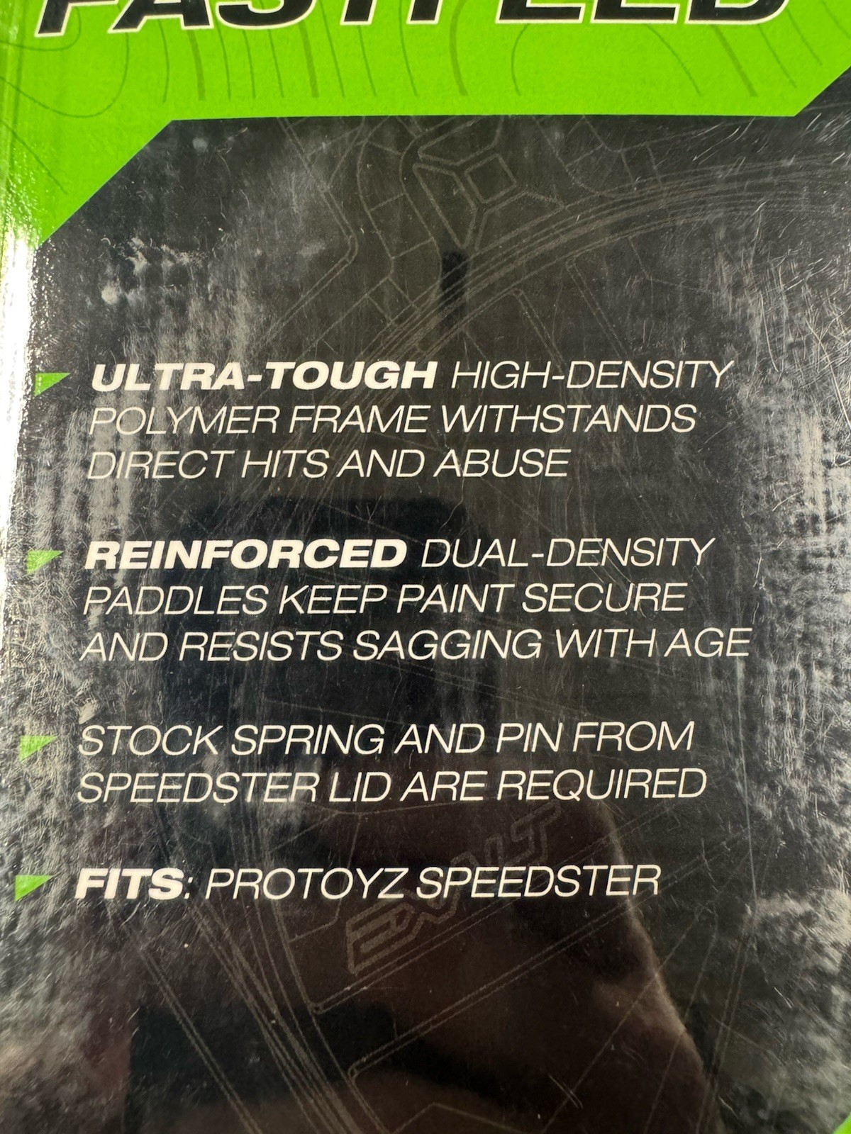 EXALT Fastfeed (“speed feed”). LIME. BNIB. Fits Speedster ONLY!