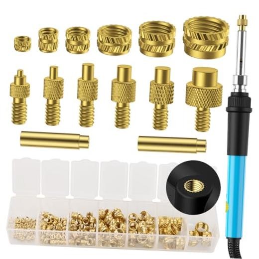 Heat Set Inserts, Brass Threaded Inserts Set for 3D Printer, M2 M2-M8 & 130Pcs