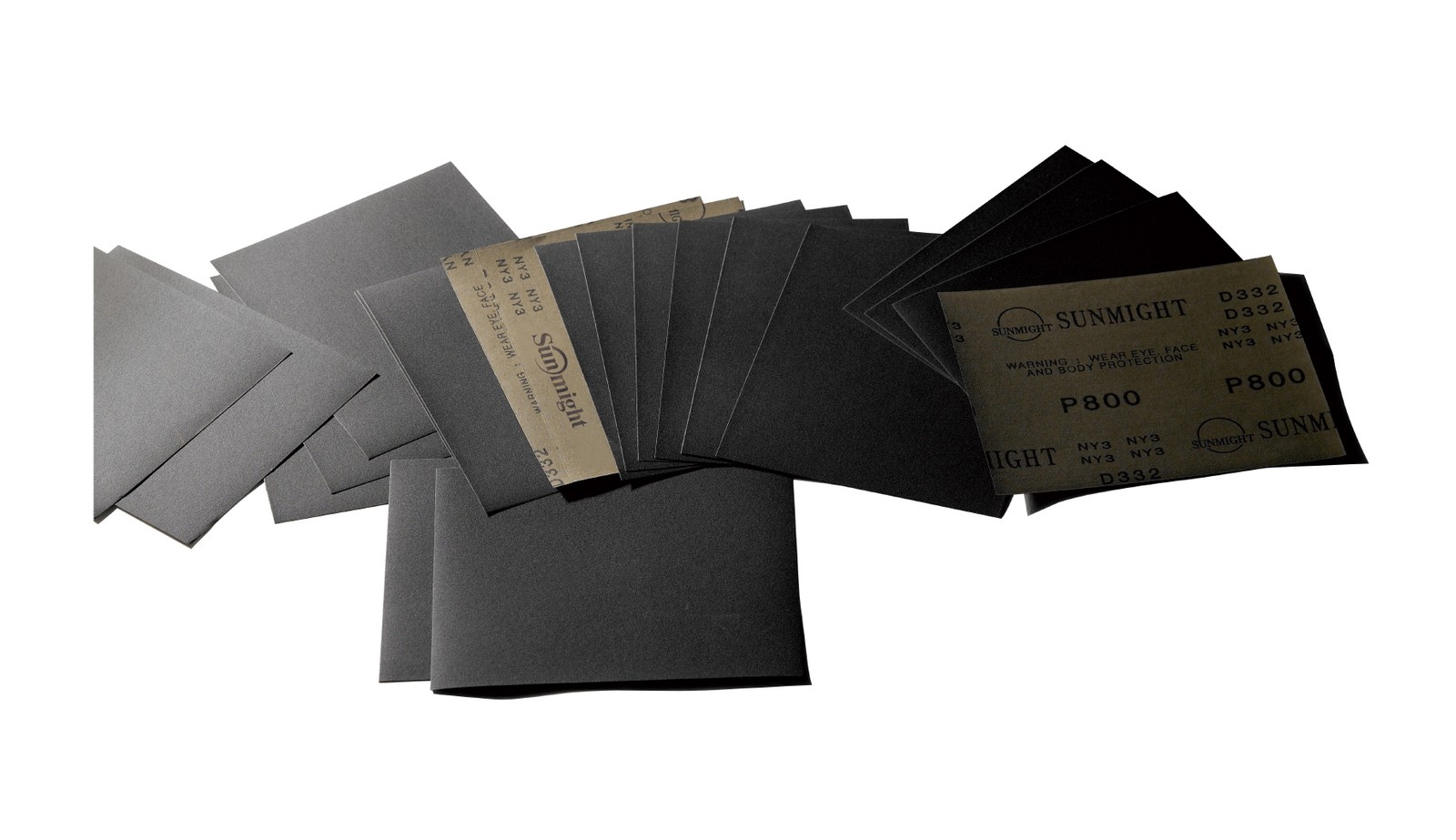 Sunmight Waterproof 07222 5 1/2 in. x 9 in. Plain Sheet 1500 Grit (50/Pack)