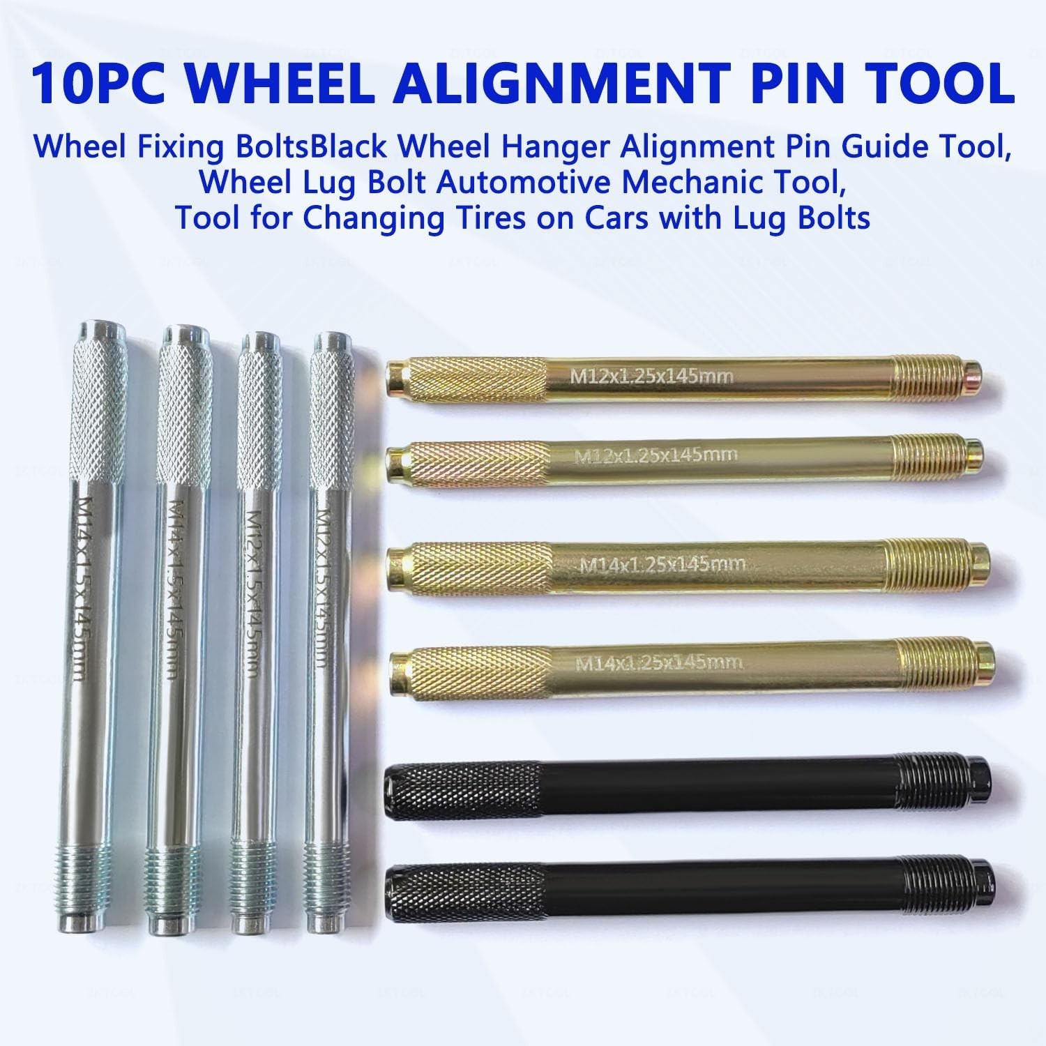 10PC Wheel Alignment Pin Set - Durable Guide Tool for Safe Tire Changes