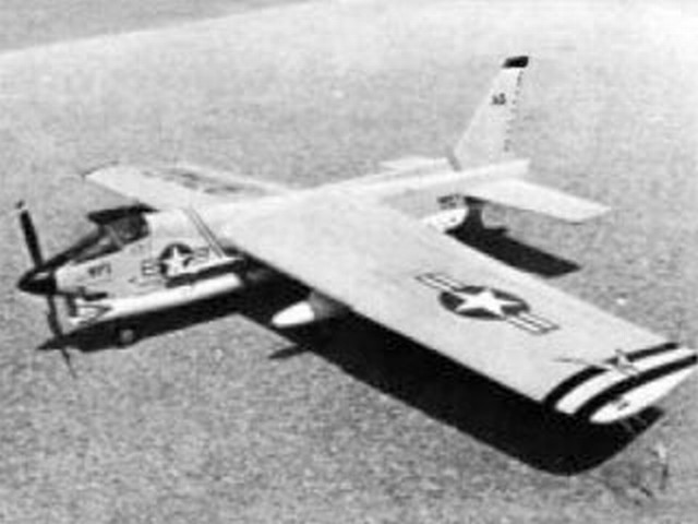 F-8 Crusader C/L 59" Wingspan RC Model Airplane Printed Plans & Templates