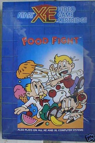 FOOD FIGHT Cartridge  Atari  XE Blue NEW XL/XE NOT 800