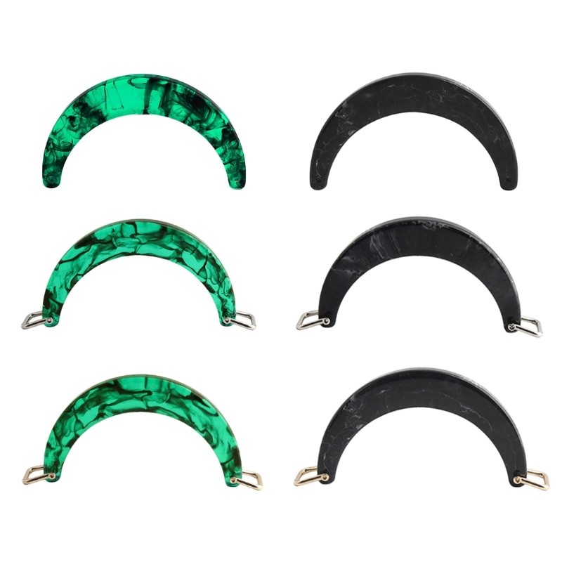 Fashionable Resins Half Round Shape Replacement Handle for Purses and Handbag