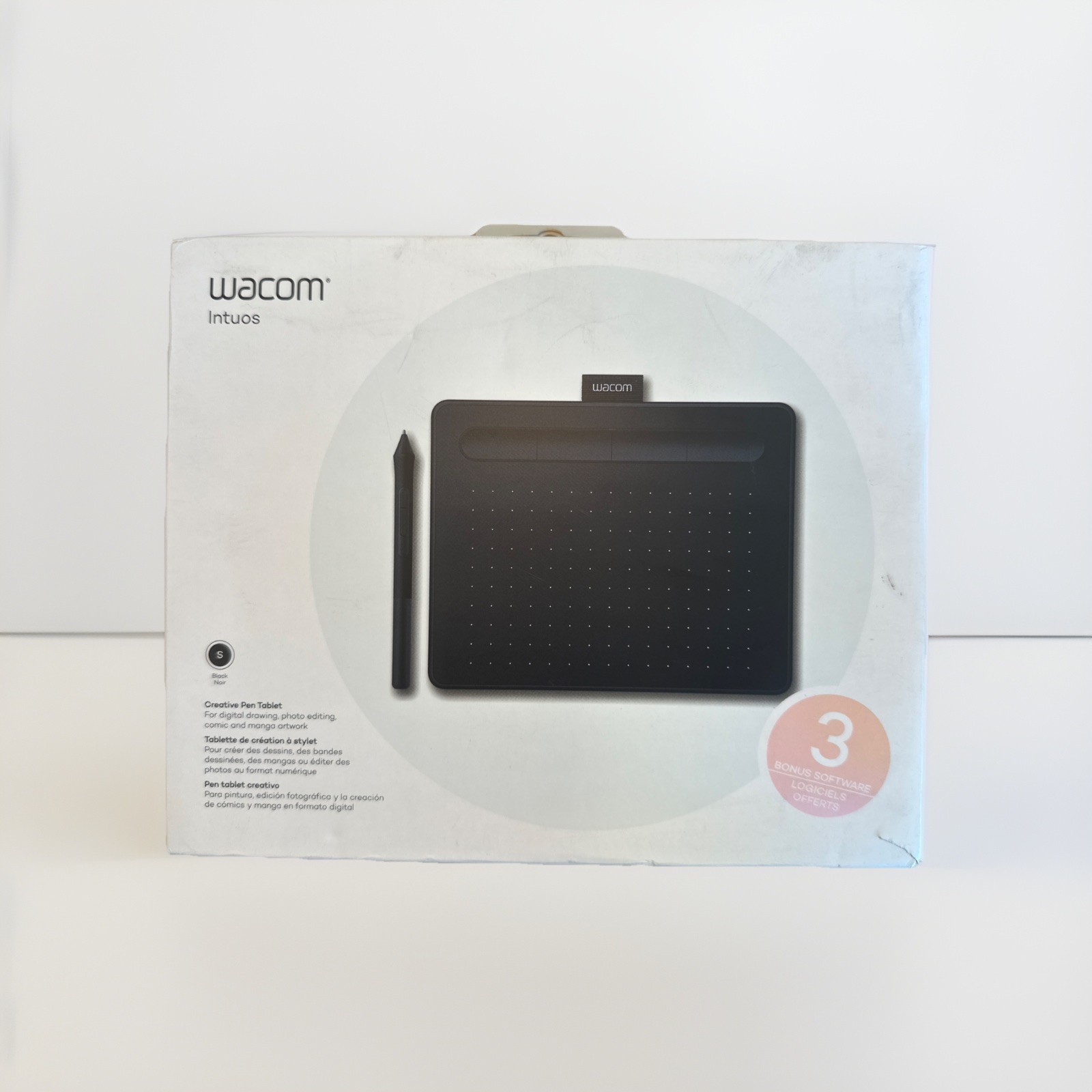 Wacom Intuos S Wireless Drawing Graphics Pen Tablet Black Bonus Software