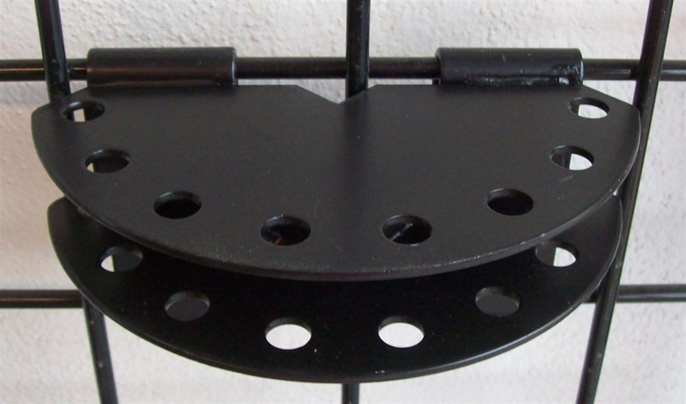 Store Display Fixtures NEW BLACK GRID WALL BRACKET- SWING - IT DISPLAYER
