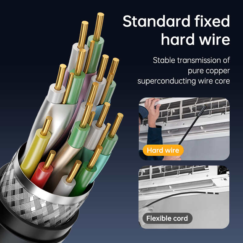 16.4ft Non-Handheld IP67 Waterproof Endoscope Integrated Screen Pipe Scope