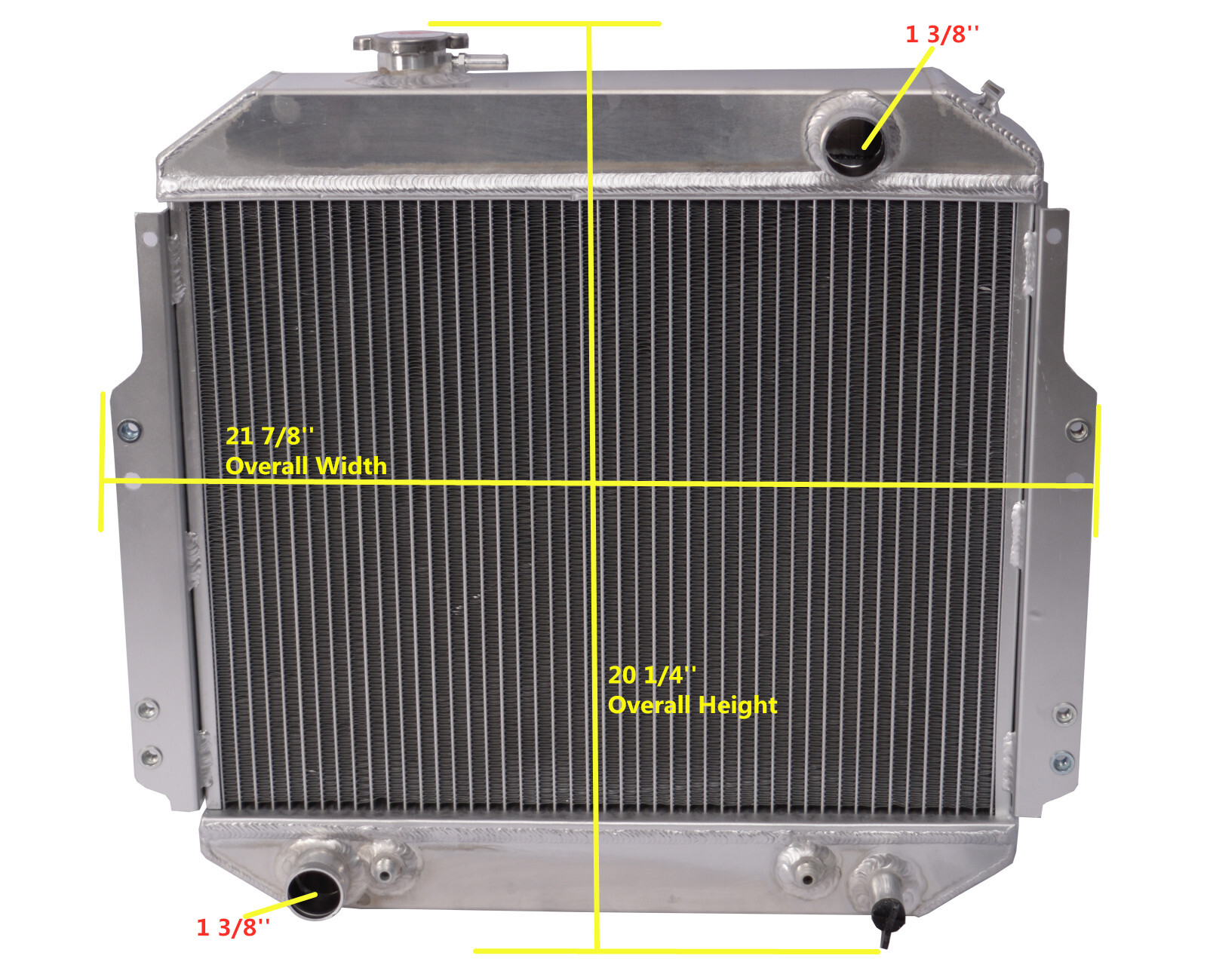 All Aluminum Radiator For 1988-1992 1989 1990 1991 Nissan Forklift