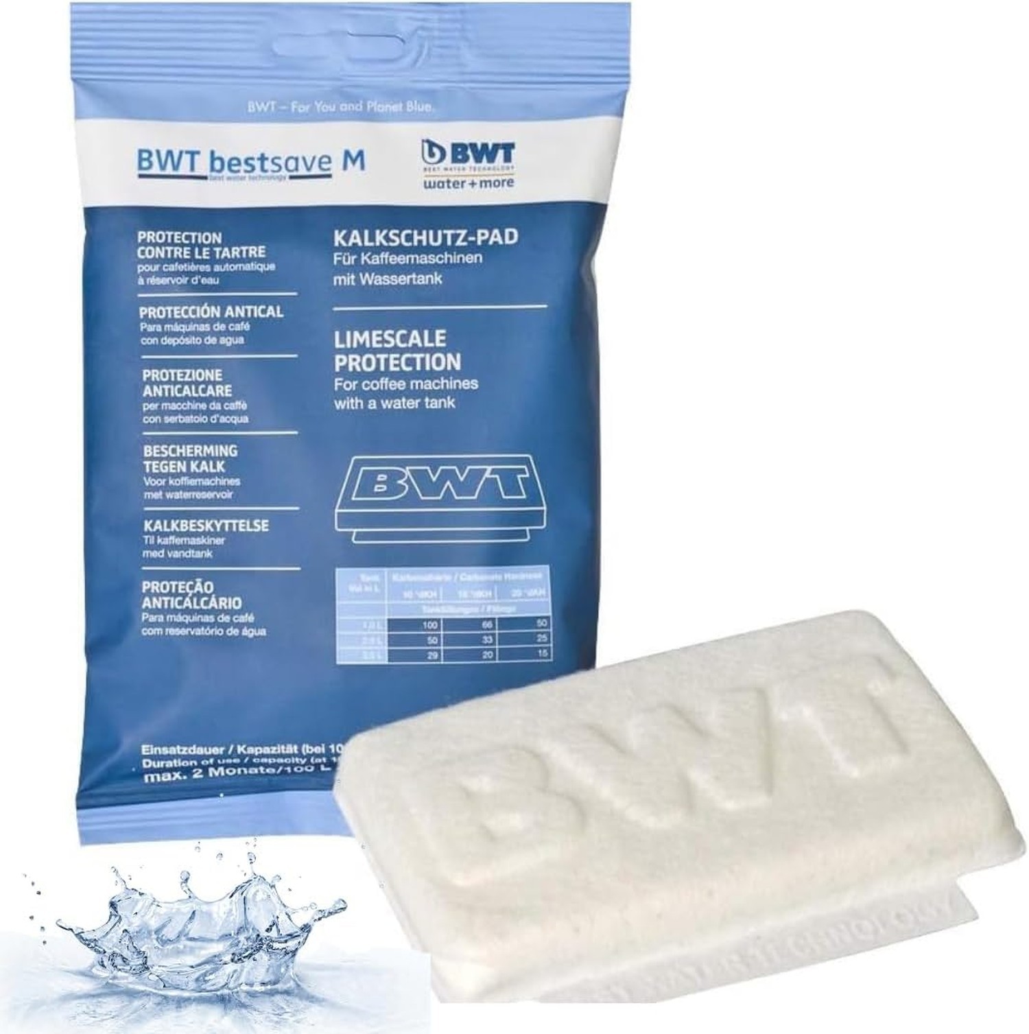 BWT Bestsave M Limescale Protection Pad For Coffee Machine And Espresso Machi...