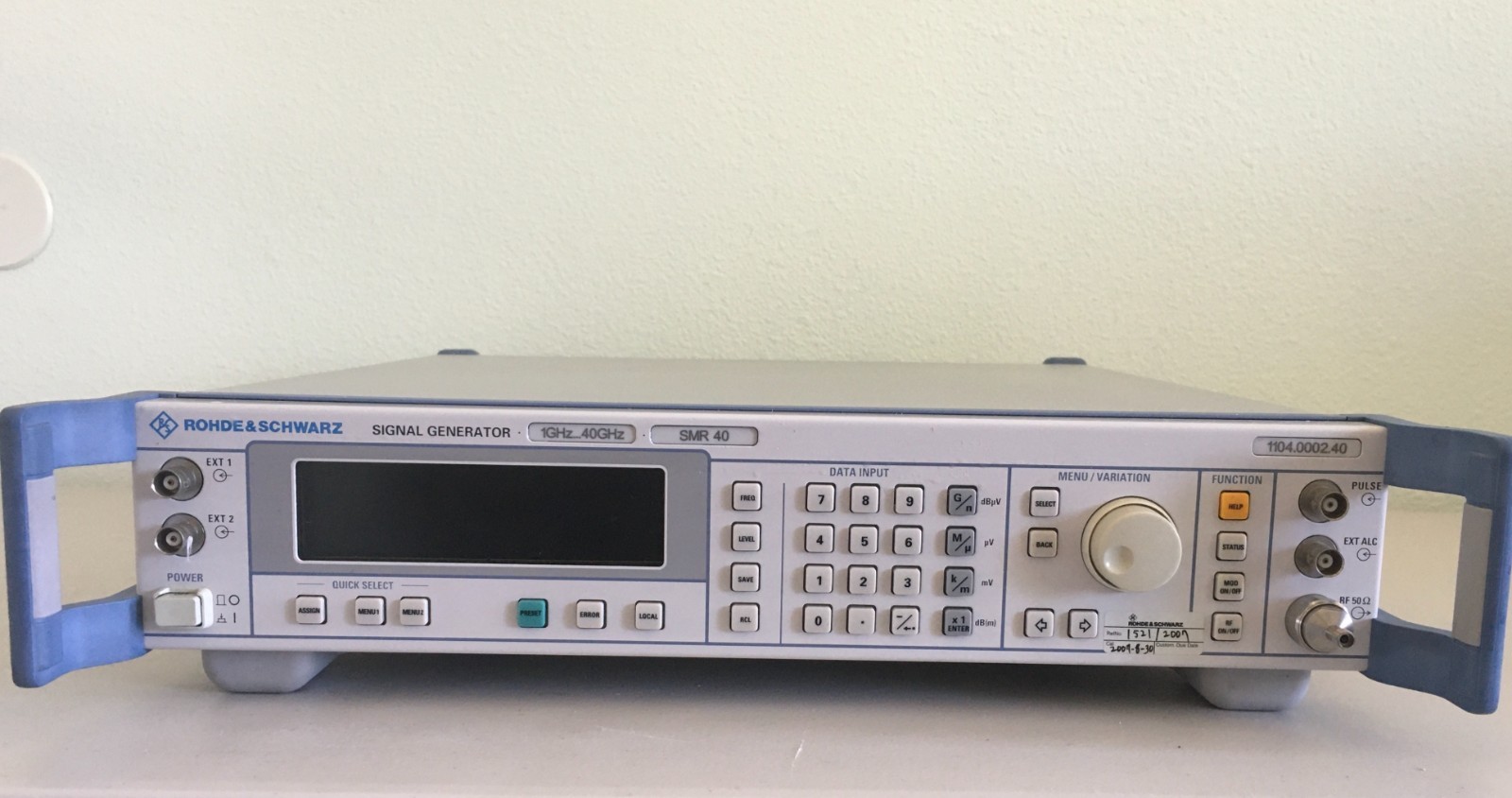 R&S SMR40 Signal Generator 1GHz - 40GHz W/ Options B1/ B3/B24
