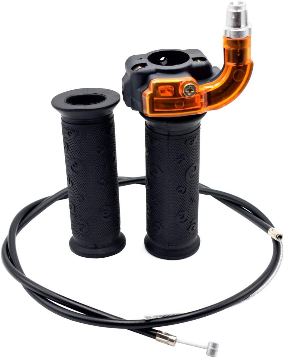 7/8" 22mm Twist Throttle Accelerator Grip and 39" cable for 47cc 49cc 2-stroke 4