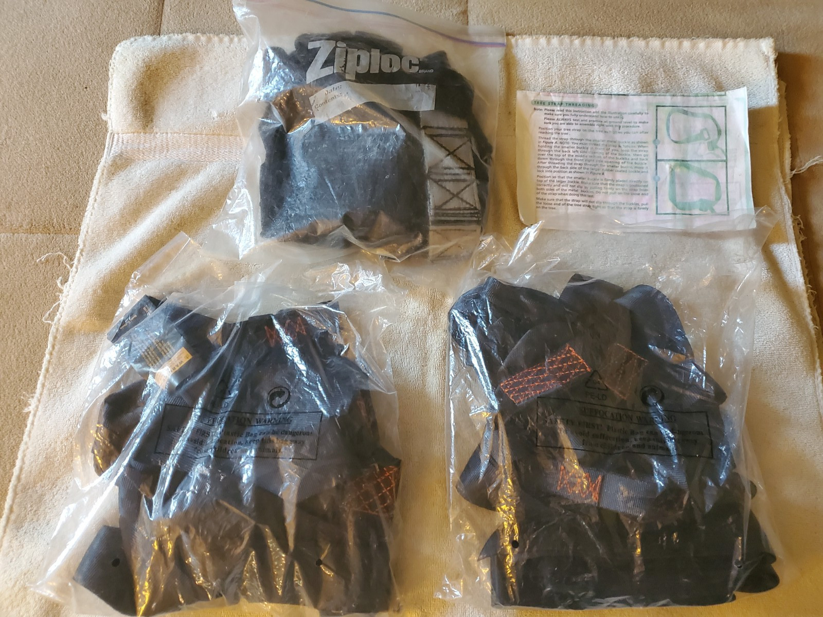 Linemans Tree Harness x 3 Unused For Hunting in Tree Stands, Climbers Etc.