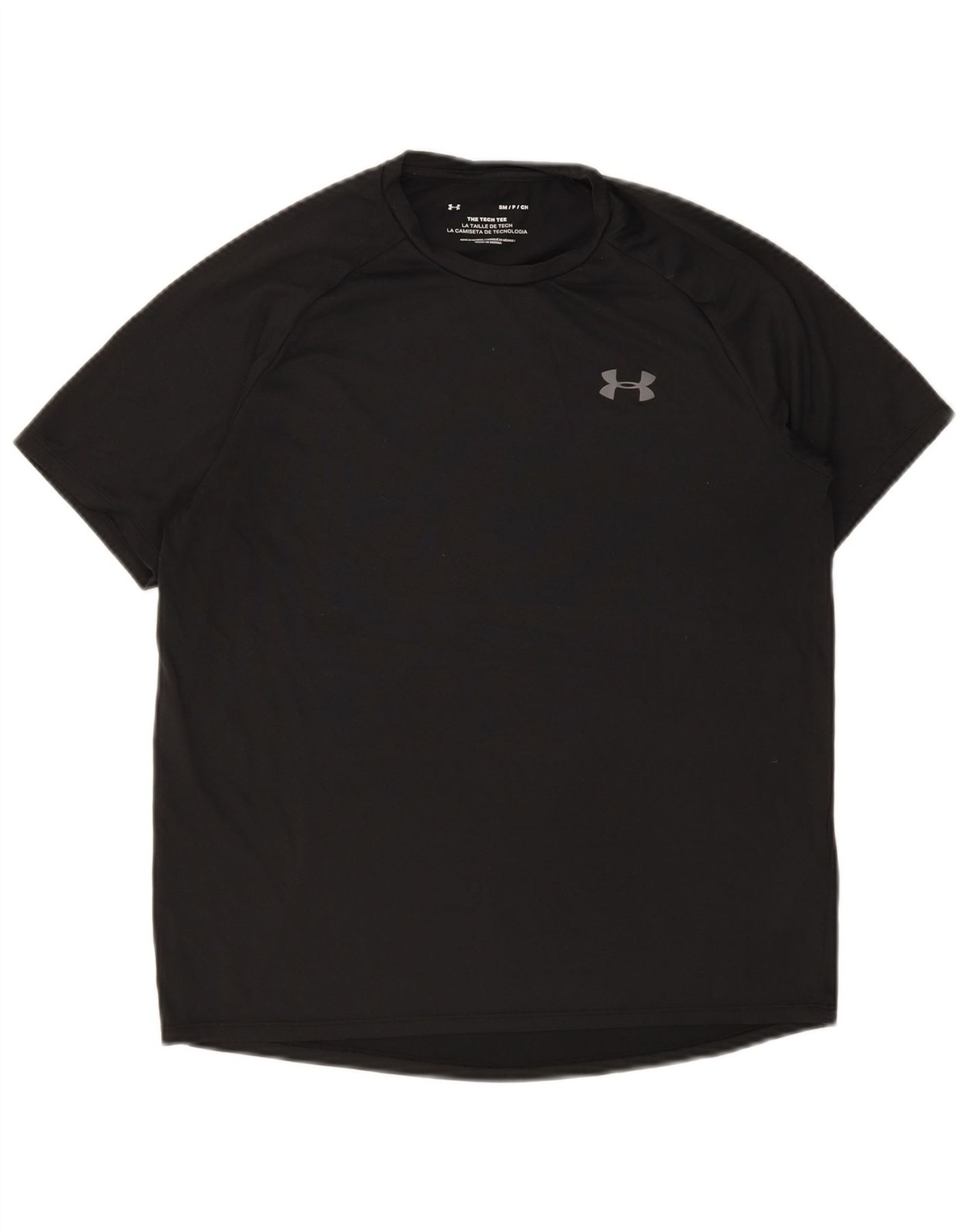 UNDER ARMOUR Mens T-Shirt Top Small Black Polyester UB07