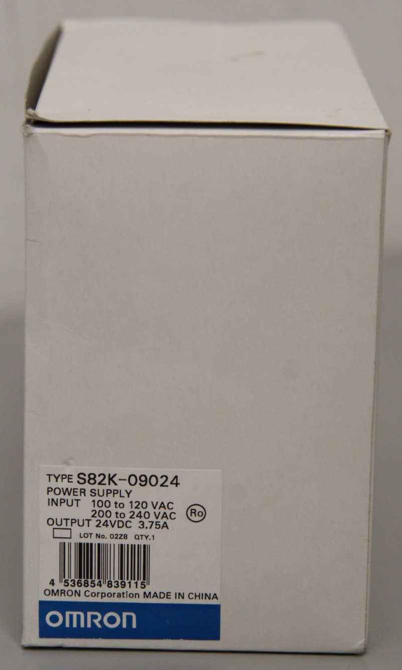 New Open Box Omron S82K-09024 PLC Power Supply Unit