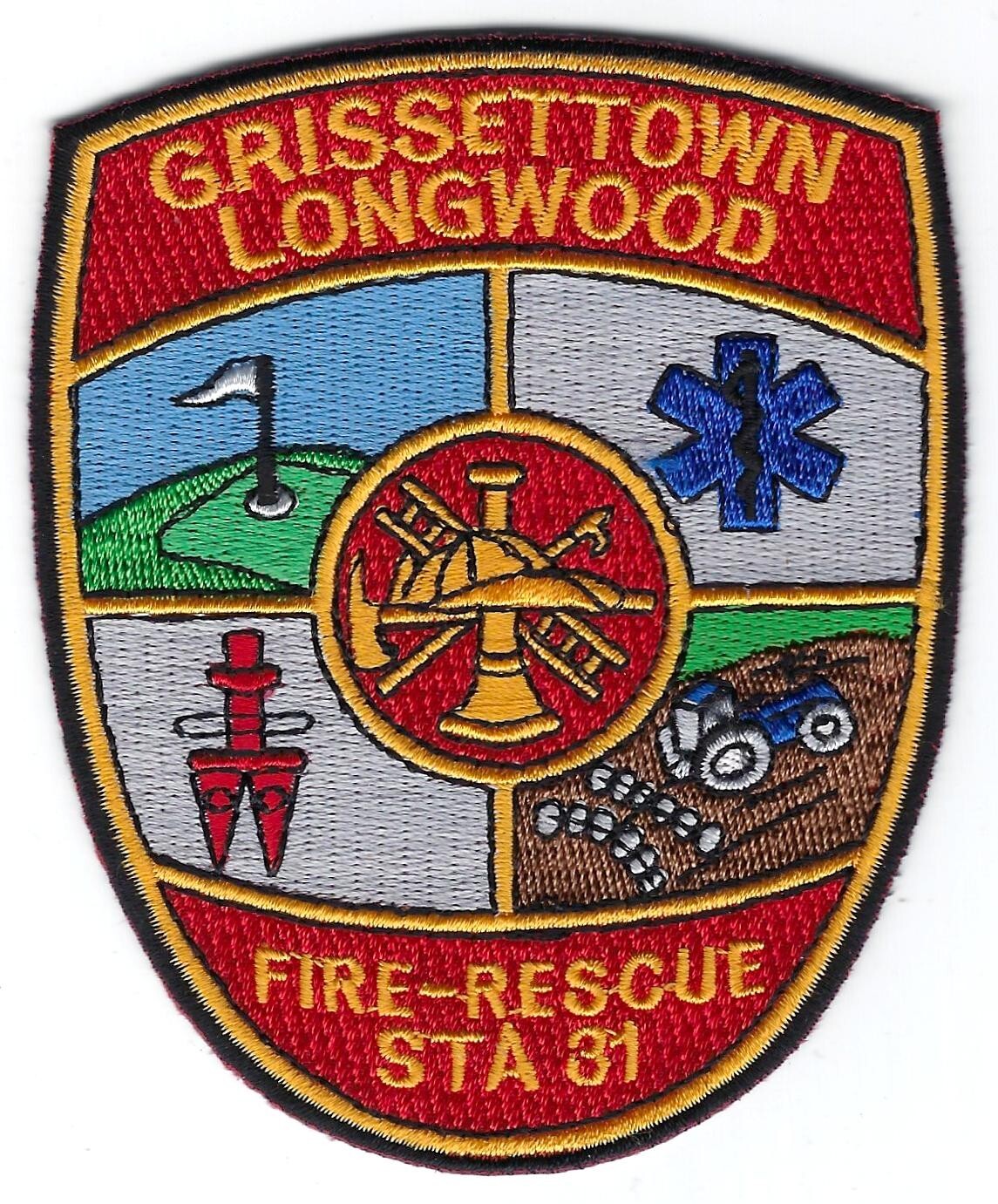 NORTH CAROLINA - Grissettown / Longwood Fire & Rescue Sta 31 - [Shoulder Patch]