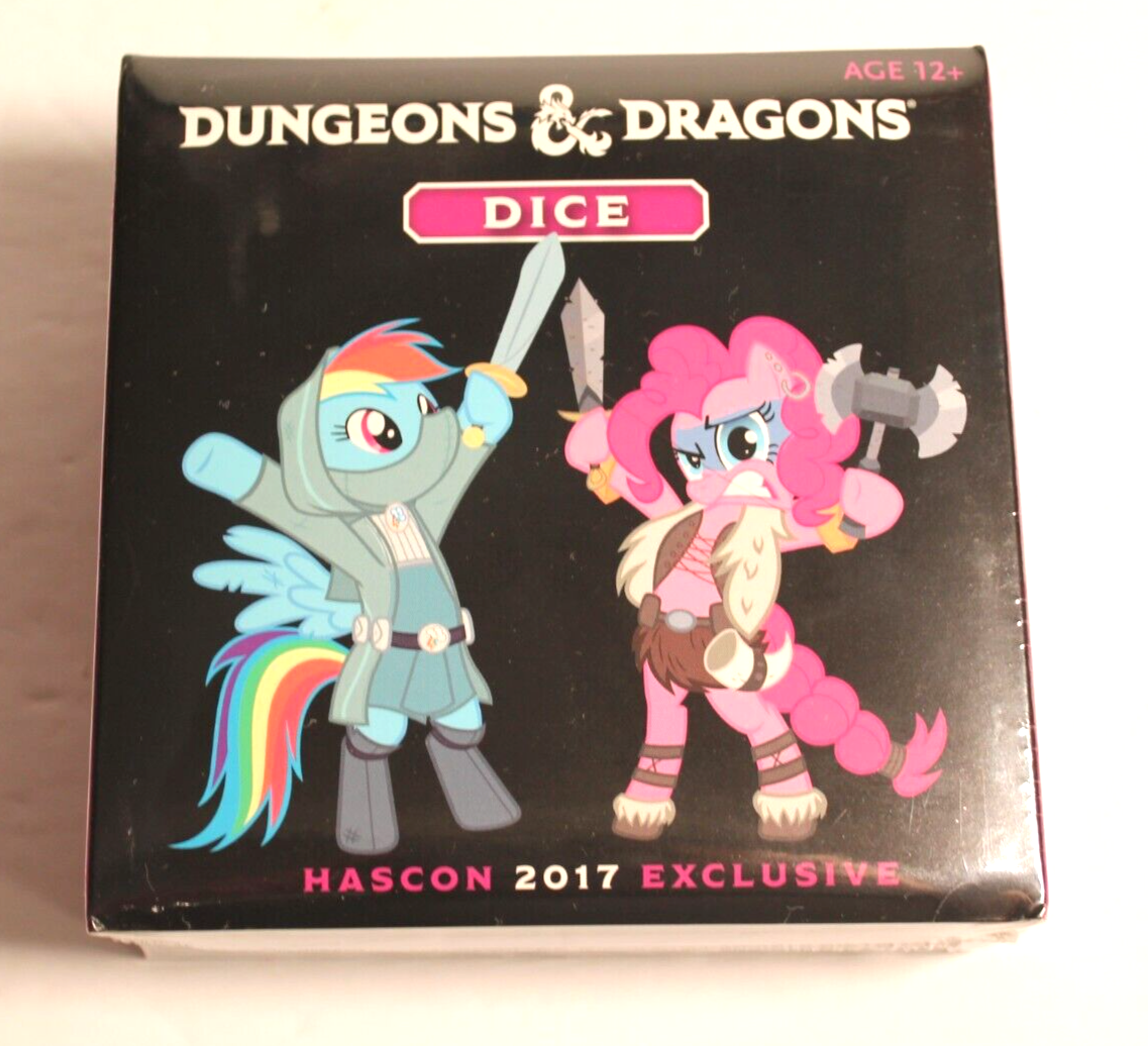 Dungeons & Dragons & My Little Pony DICE SET Hascon 2017 Sealed!