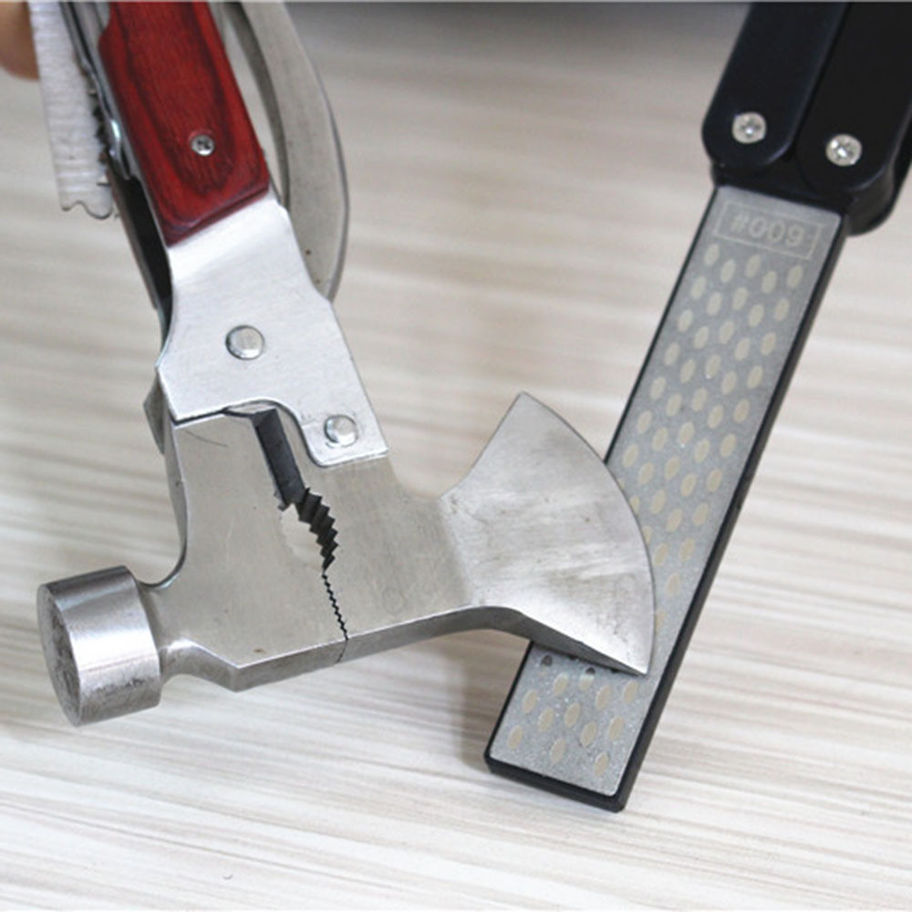 Double Sided Fold Portable Pocket Knife Sharpener Kitchen Sharpening