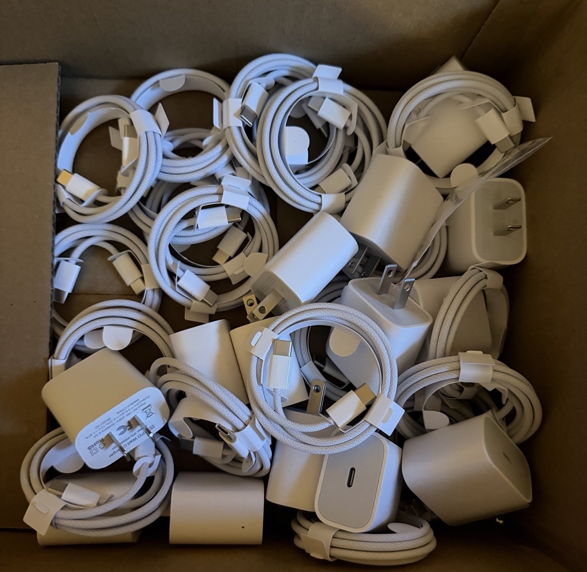 Apple 20W USB-C Fast Charger + 1M Woven USB-C Charge Sync Cable