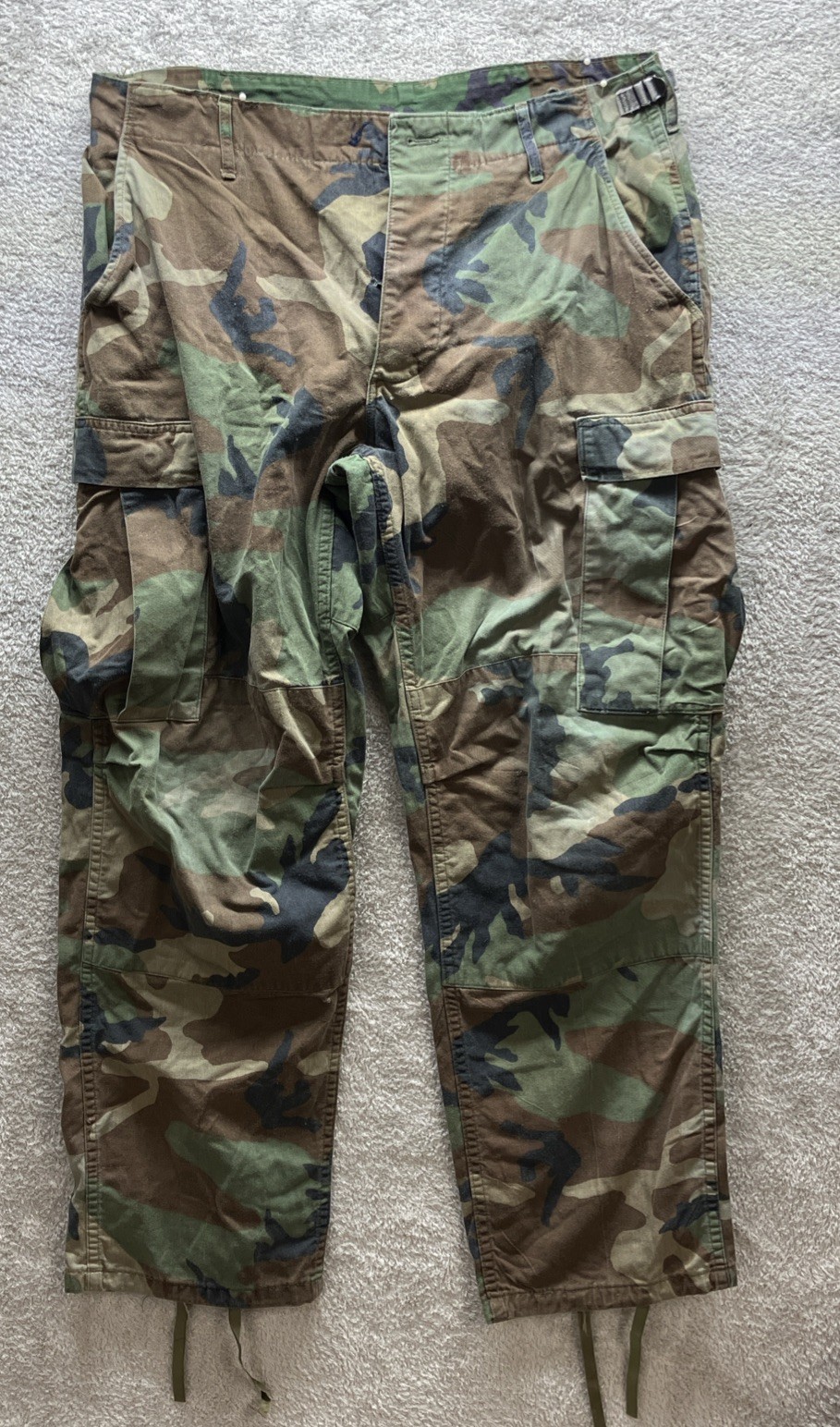 US Military Men’s Pants Woodland Camo 34” X 29” ***