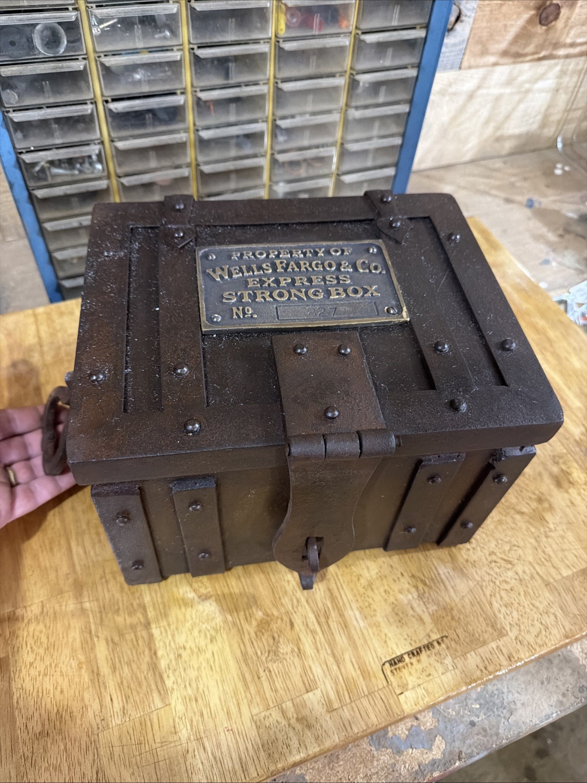 Wells Fargo Strong Box Safe Cowboy Yellowstone Pony Express Work Home Decoration