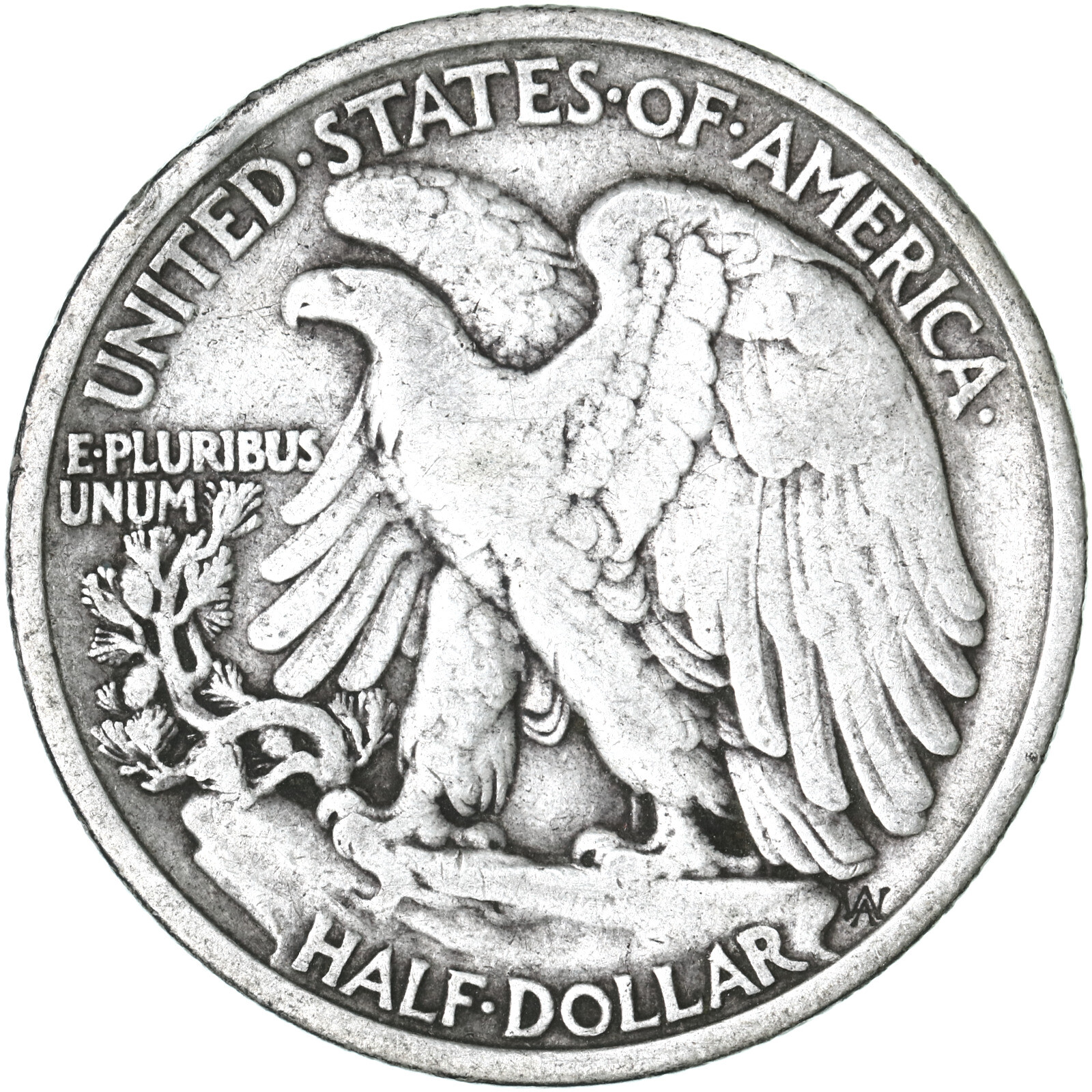 1936 (P) Walking Liberty Half Dollar 90% Silver Fine FN
