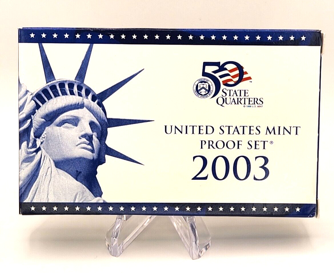 2003 United States Mint Proof Set (S)- 10 coin set w/ 5 State Quarters