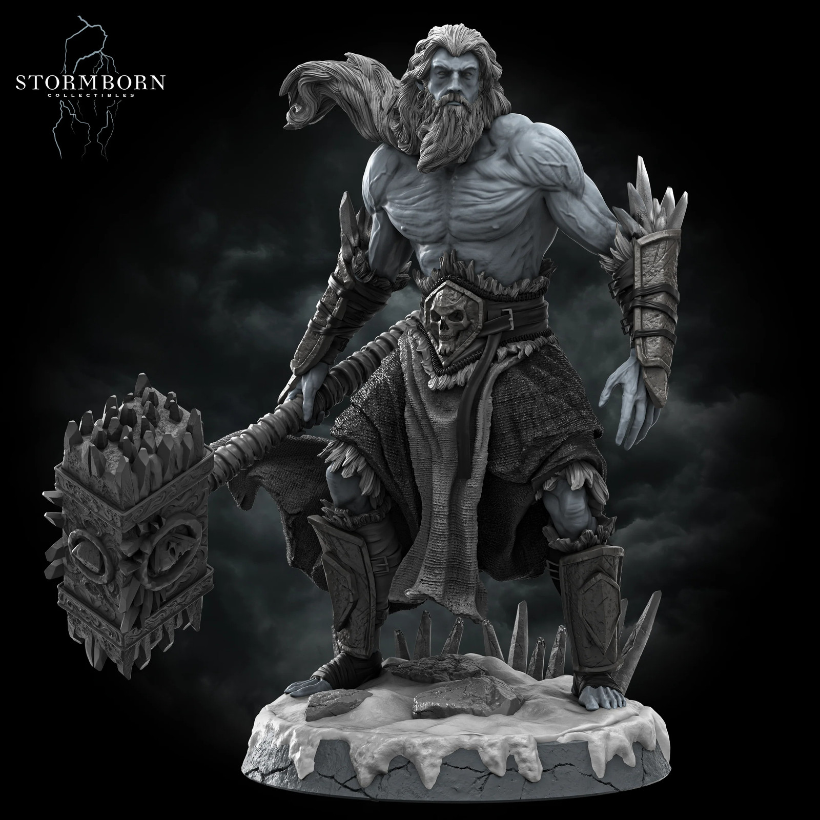 Frost Giant - 63-157mm Fantasy RPG Miniatures - Resin Tabletop Miniature