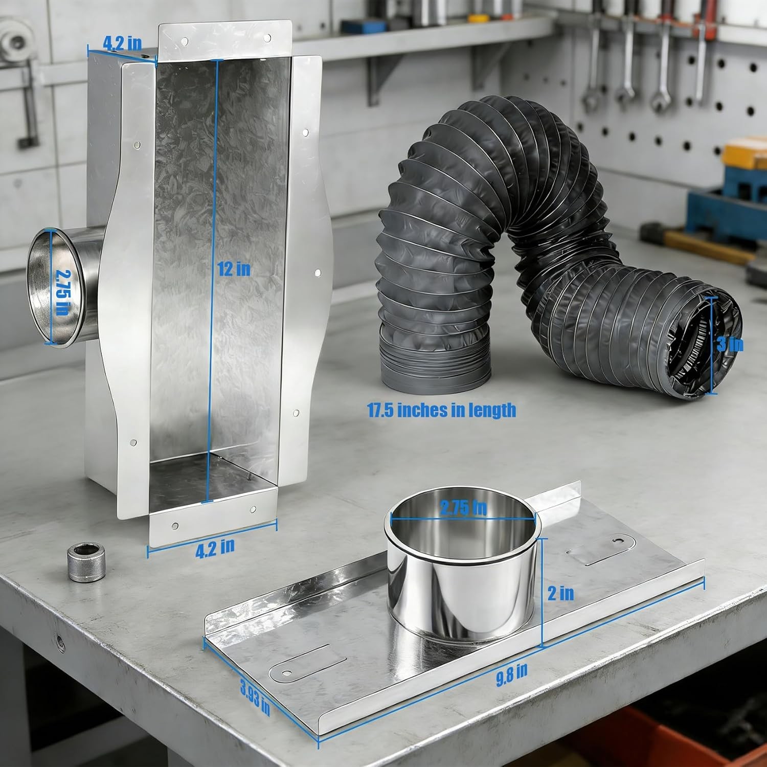 Toe Ductor, Floor Vent Under Cabinet Toe Kick Ducting Kit