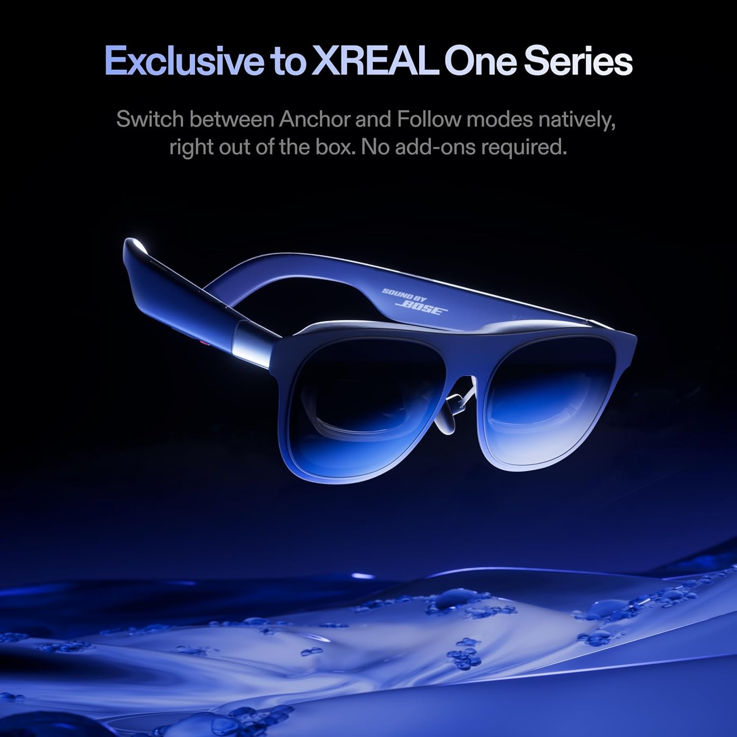 XREAL 1S Smart AR Glasses 500" Virtual Screen 52° FOV Native 2D to Real 3D 120Hz