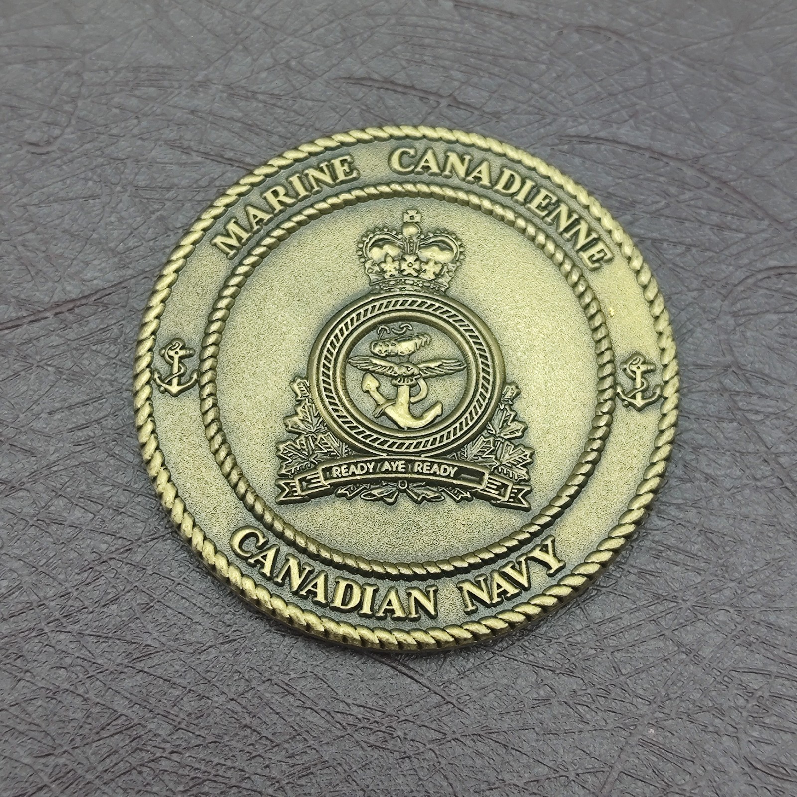 Canadian Navy Naval Reserve Challenge Coin