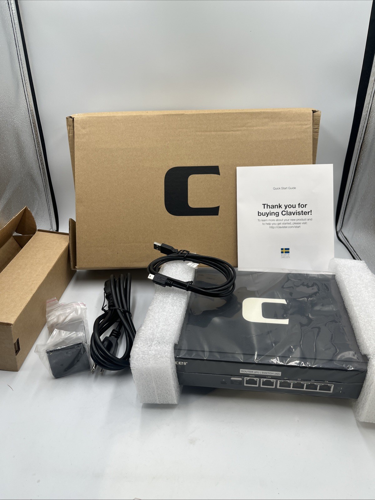 New - Clavister E80 Rev B Security Appliance Firewall Gateway APP-E80-R15