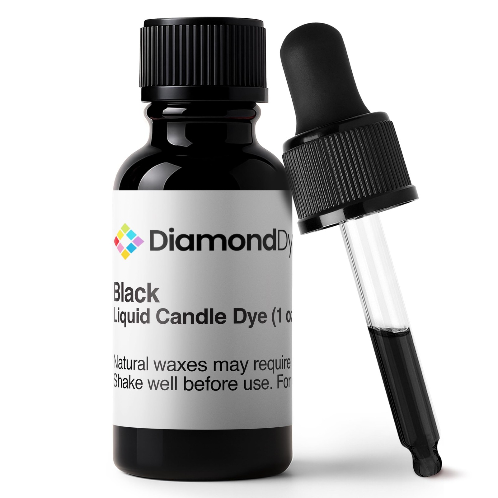 Black Liquid Candle Dye (1 oz) - Made in the USA - Safe and Easy to Use - Pre...