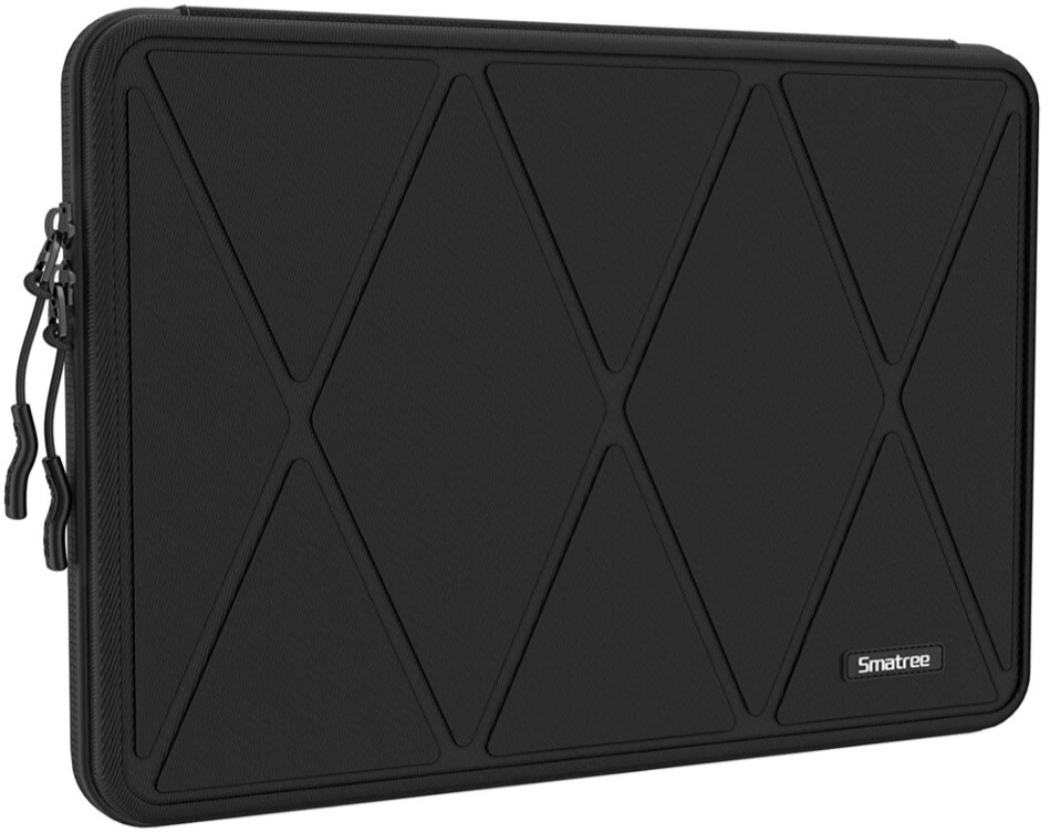Black Patterned Smartree Hard Protective Laptop Sleeve Case for 13.3