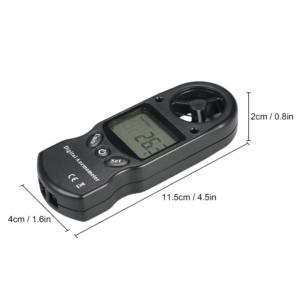 8 in 1 Handheld Digital Anemometer Wind Speed/Temperature/Humidity/Wind Chill