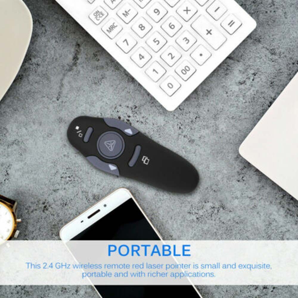 Wireless USB PPT Presenter Remote Control Laser Pointer Pen Clicker