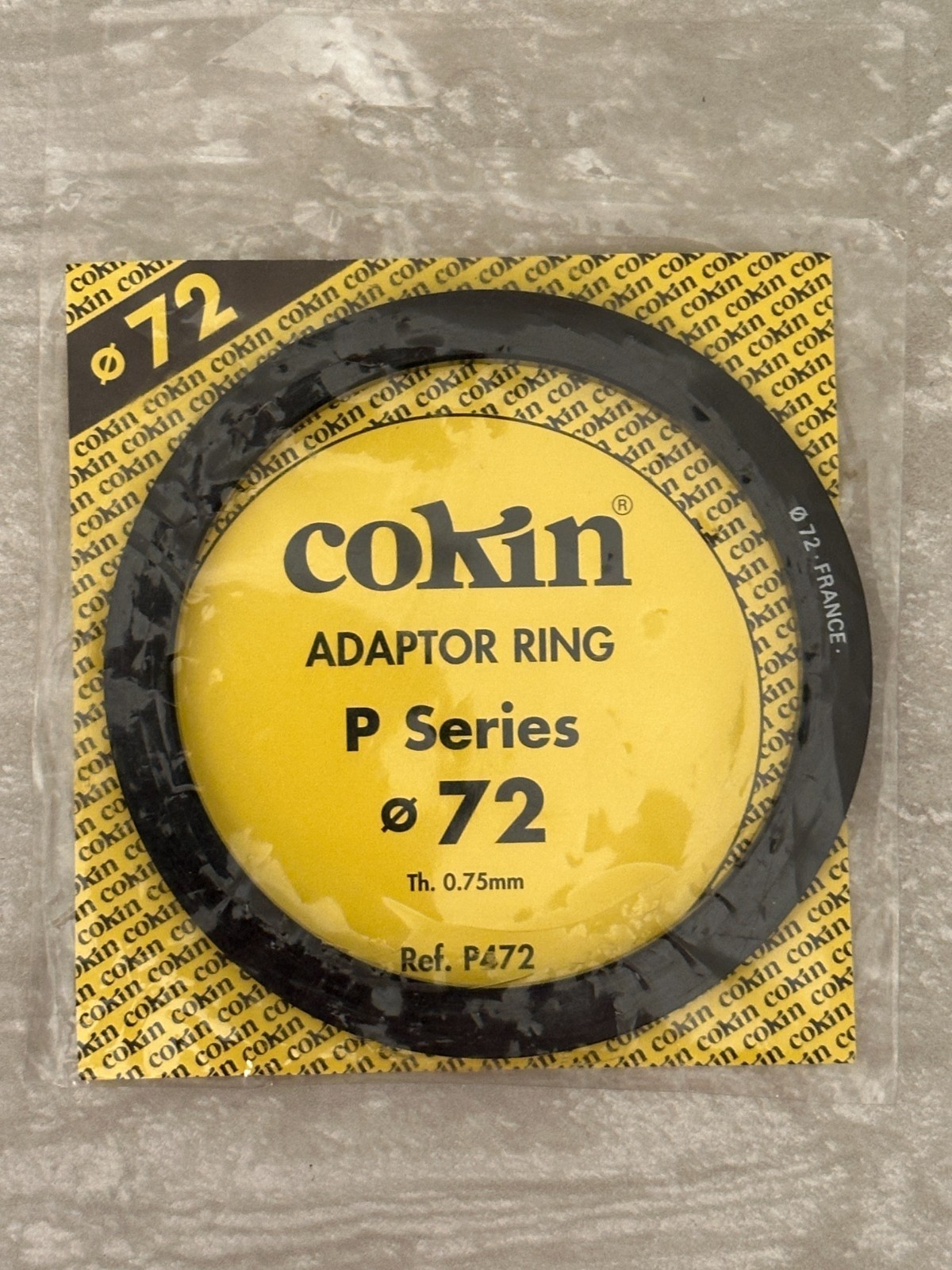 Cokin P Series 72mm Adapter Ring P472 Made in France Thread to P System; $0 ship