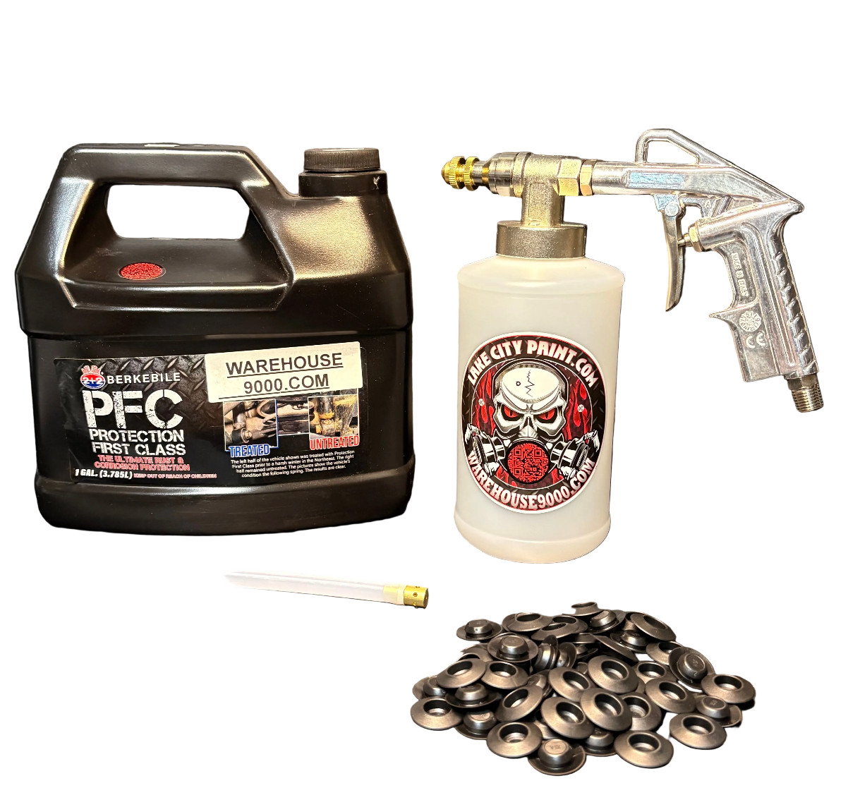 Amber Berkebile PFC Pro Undercoating Gun - 360 Wand Kit (1 W Quart Bottle)