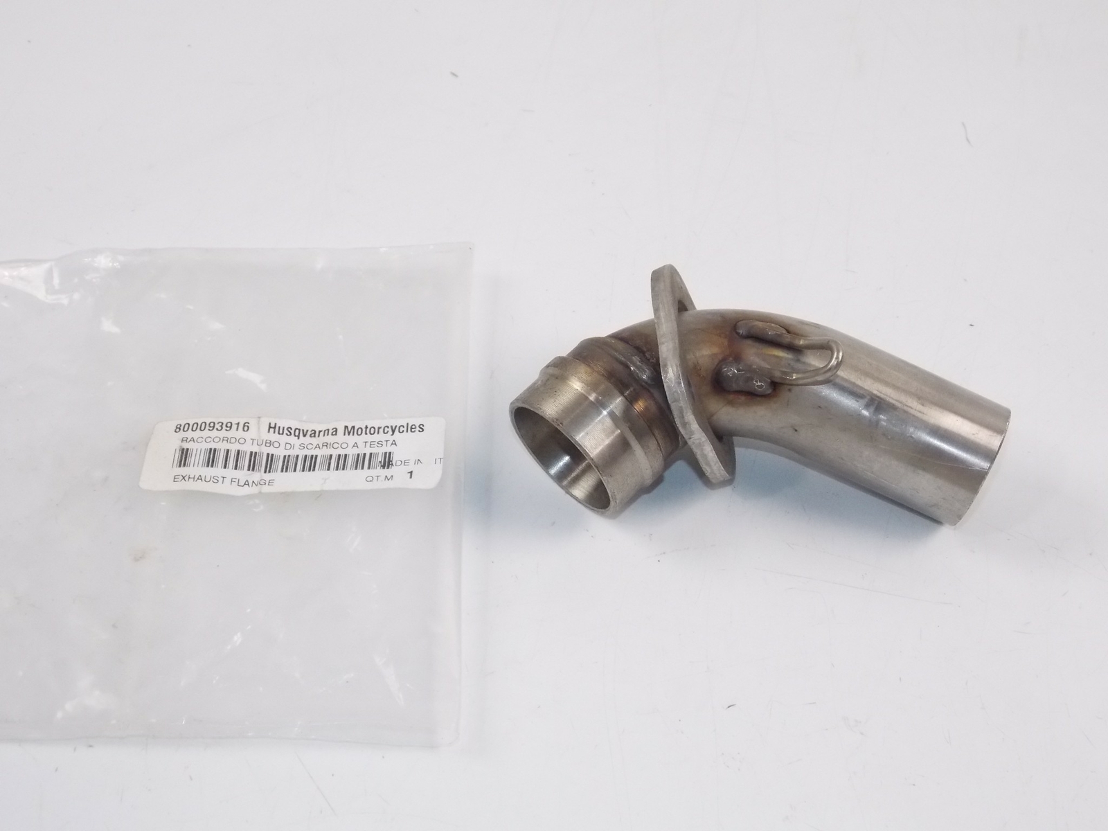 OEM 1999 HUSQVARNA TE 410 TC 610 EXHAUST HEADER PIPE FLANGE CONNECTOR 800093916