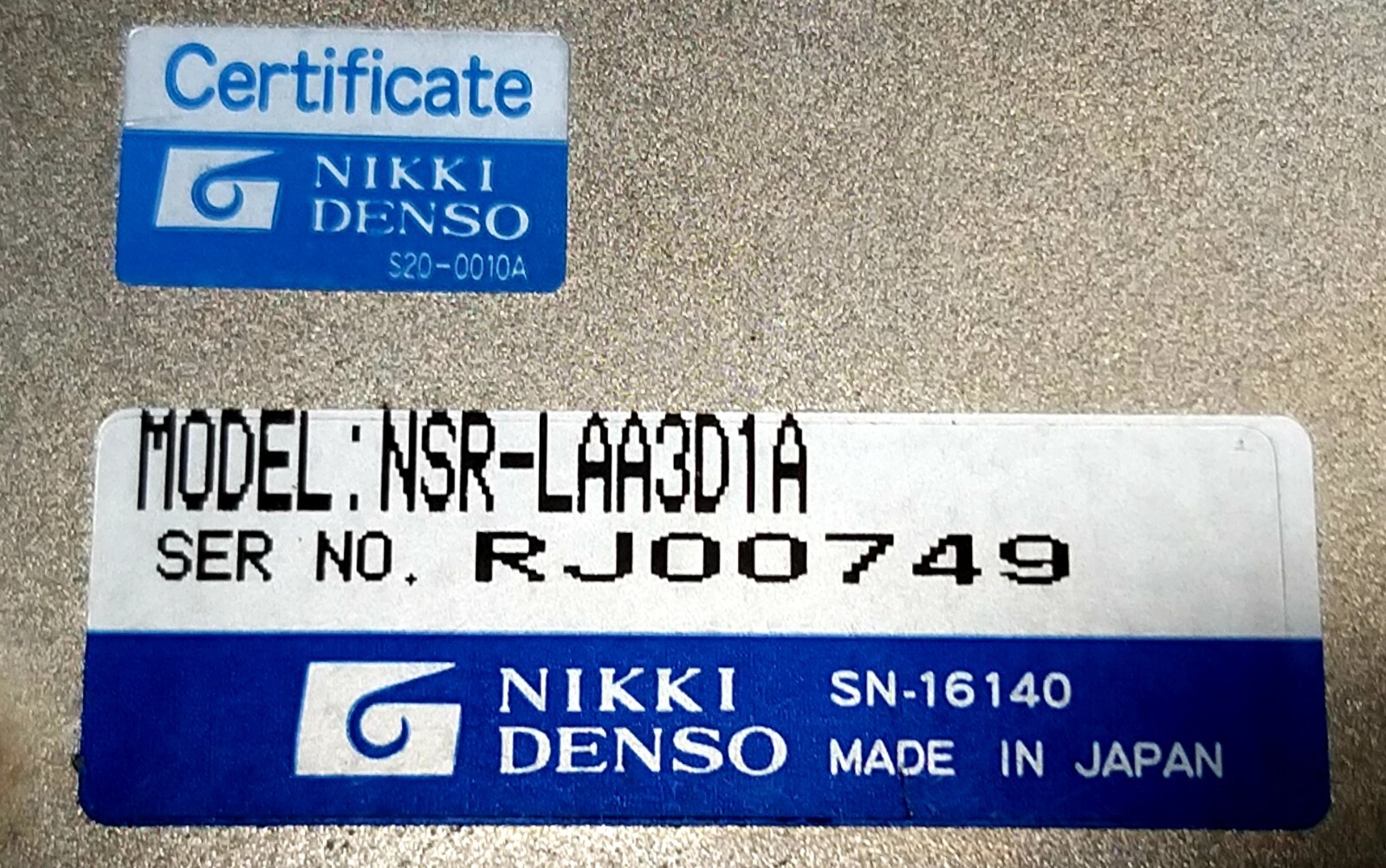 NIKKI DENSO NSR-LAA3D1A CONTROLLER, USED