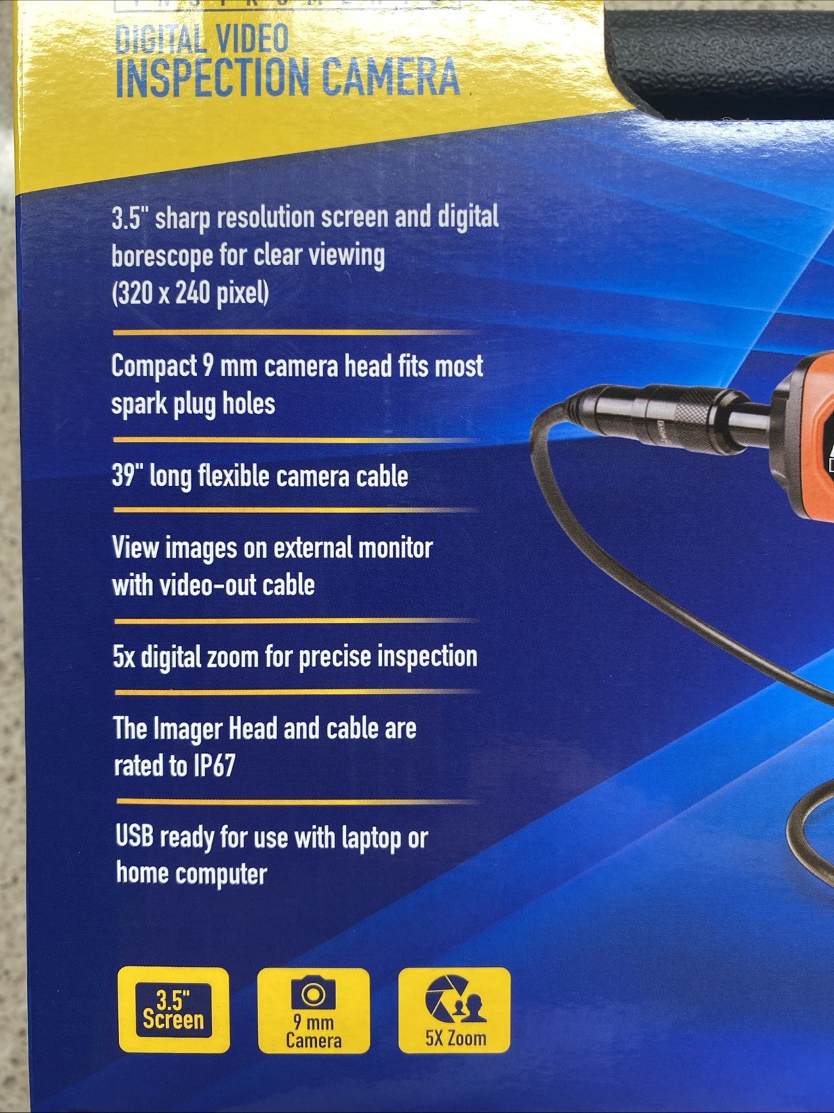 NEW AMES INSTRUMENTS 3.5" Digital Video Inspection Camera 64170