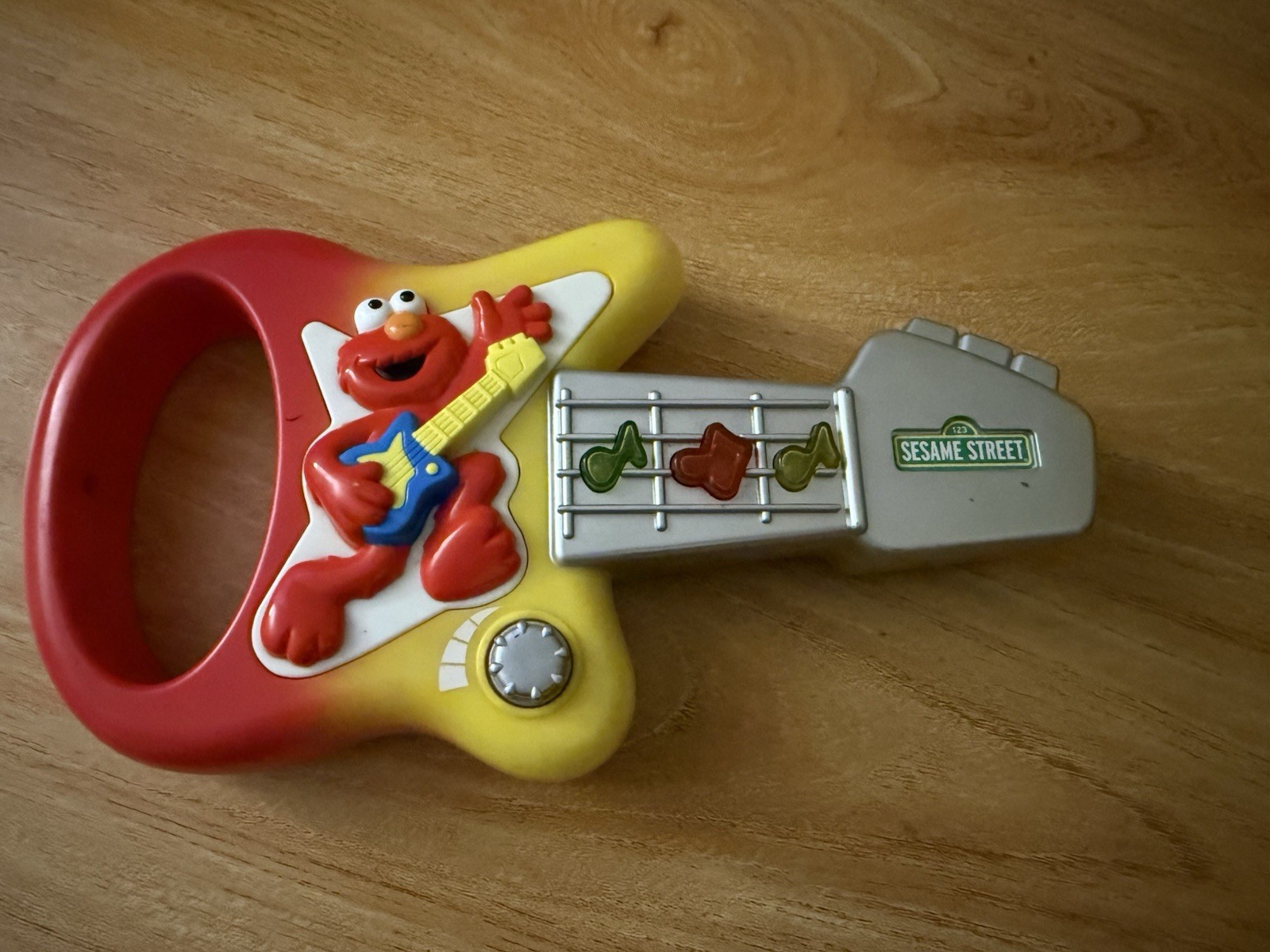 Vintage Mattel Sesame Street Music Works Mini Guitar Elmo 2002  - Tested Working