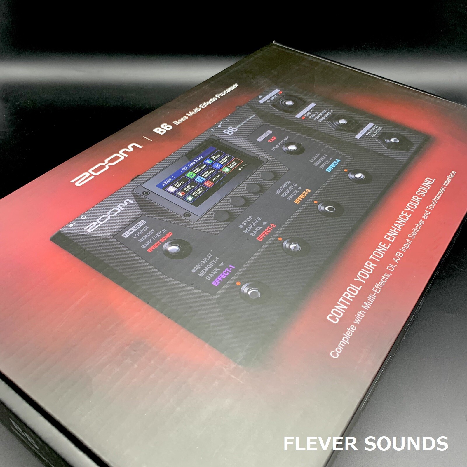 Zoom B6 Bass Guitar Multi-Effects Pedal Processor DI Modeling Capabilities