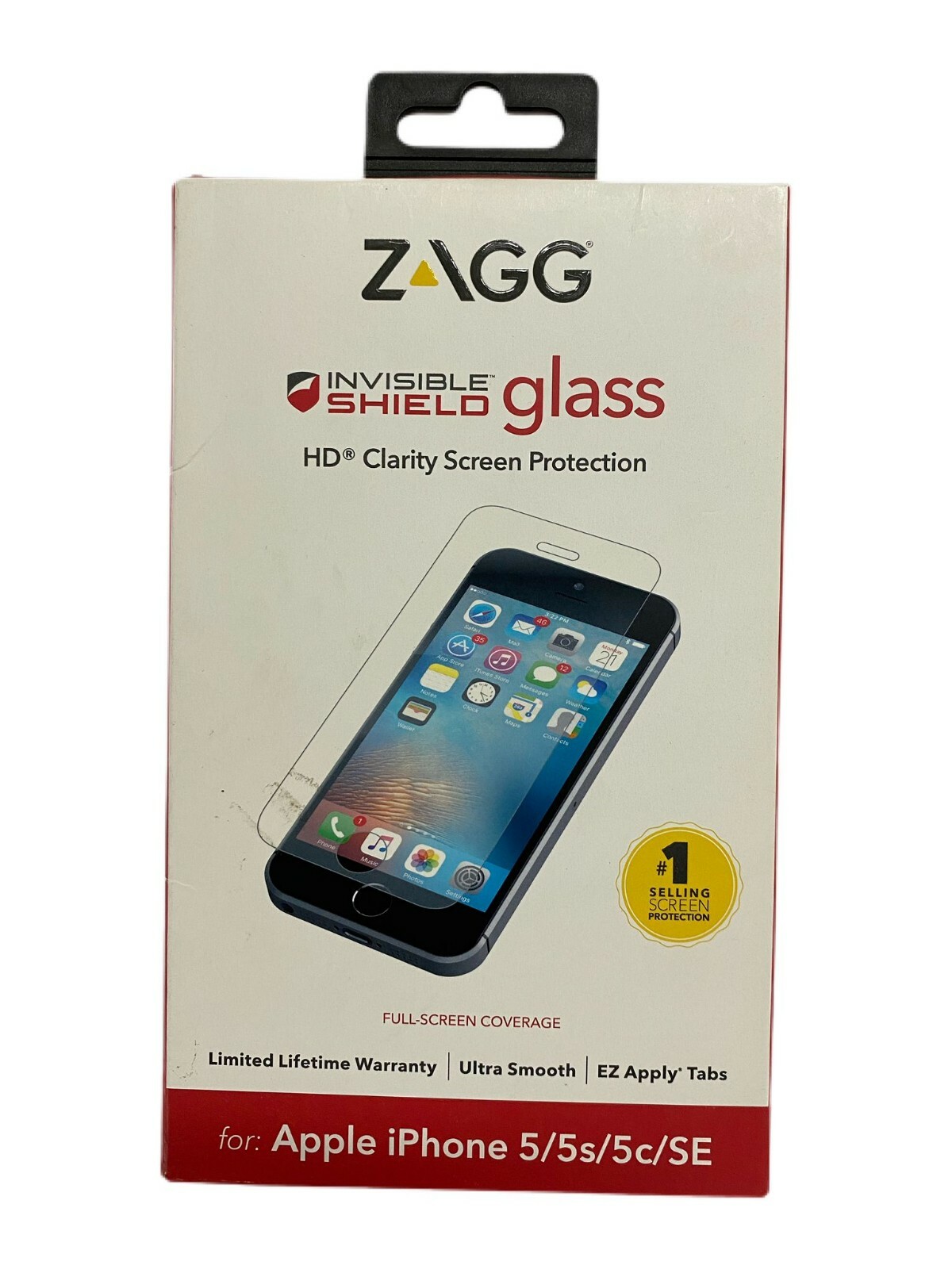 Zagg Invisible Shield HD Glass Screen Protection iPhone 5 iPhone 5s / 5c SE2016